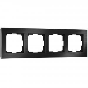 WERKEL Aluminium WL11-Frame-04 / Рамка на 4 поста (черный алюминий) a039119 W0041708