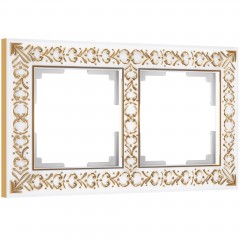 WERKEL Antik WL07-Frame-02/Рамка на 2 поста (белое золото) a036749 W0021523