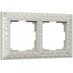 WERKEL Antik WL07-Frame-02/Рамка на 2 поста (жемчужный) a031783 W0021521
