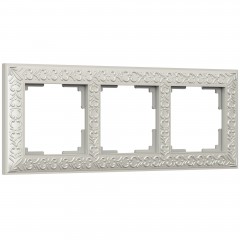 WERKEL Antik WL07-Frame-03/Рамка на 3 поста (жемчужный) a031784 W0031521