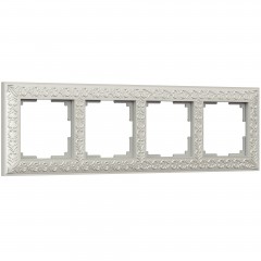 WERKEL Antik WL07-Frame-04/Рамка на 4 поста (жемчужный) a031785 W0041521