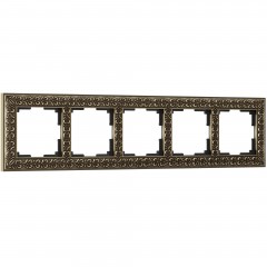 WERKEL Antik WL07-Frame-05/Рамка на 5 постов  (бронза) a030758 W0051512