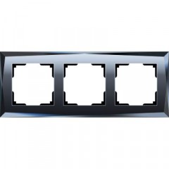 WERKEL Diamant WL08-Frame-03/Рамка на 3 поста  (черный) a029845 W0031208