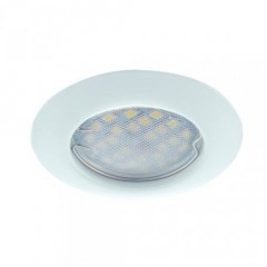 Ecola Light MR16 DL92 GU5.3 Светильник встр. выпуклый Белый 30x80 (кd74)
