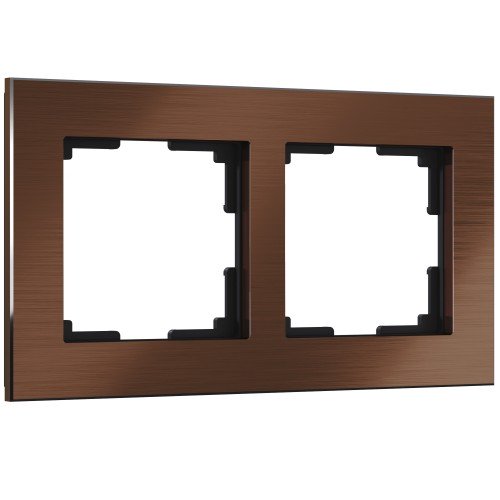 WERKEL Aluminium WL11-Frame-02 / Рамка на 2 поста (коричневый алюминий) a033746 W0021714