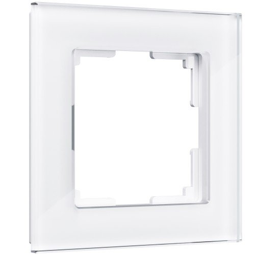 WERKEL Favorit WL01-Frame-01 / Рамка на 1 пост (белый,стекло) a030819 W0011101