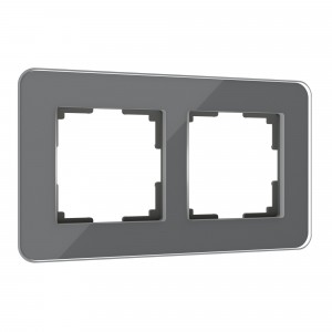 WERKEL Elite / Рамка из стекла на 2 поста Elite (Графит) a057879 W0022440