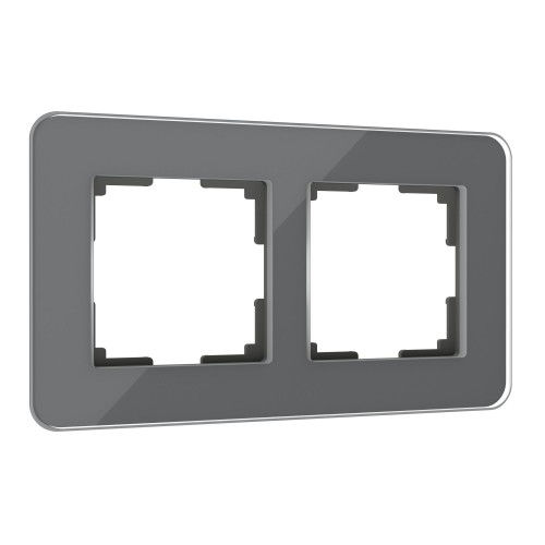 WERKEL Elite / Рамка из стекла на 2 поста Elite (Графит) a057879 W0022440