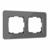 WERKEL Elite / Рамка из стекла на 2 поста Elite (Графит) a057879 W0022440