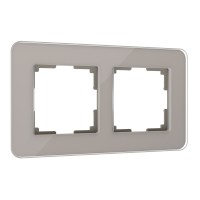 WERKEL Elite / Рамка из стекла на 2 поста Elite (Дымчатый) a057875 W0022417