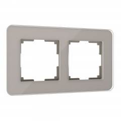 WERKEL Elite / Рамка из стекла на 2 поста Elite (Дымчатый) a057875 W0022417