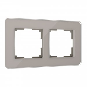 WERKEL Elite / Рамка из стекла на 2 поста Elite (Дымчатый) a057875 W0022417