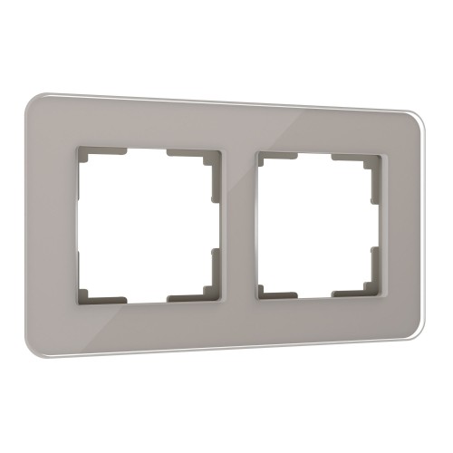 WERKEL Elite / Рамка из стекла на 2 поста Elite (Дымчатый) a057875 W0022417