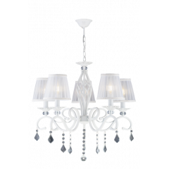 Светильник SFS 1208/5B WT D600/H540-770/5/E14/60W тканевый плафон RSP