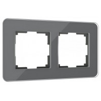 WERKEL Elite / Рамка из стекла на 2 поста Elite (Графит) a057879 W0022440