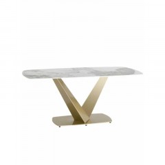 Стол обеденный Аврора, 180*90, керамика светлая