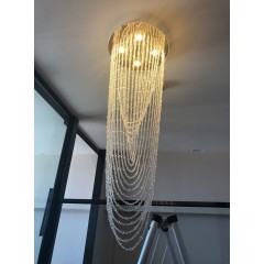 Светильник DZN-46954 БЕЛЫЙ D400/H1600/4/LED/20W/4000K PINEAPPLE