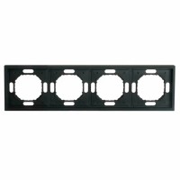 Рамка 1-постовая Stekker Эмили черный уголь PFR00-5001-05