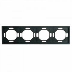 Рамка 1-постовая Stekker Эмили черный уголь PFR00-5001-05