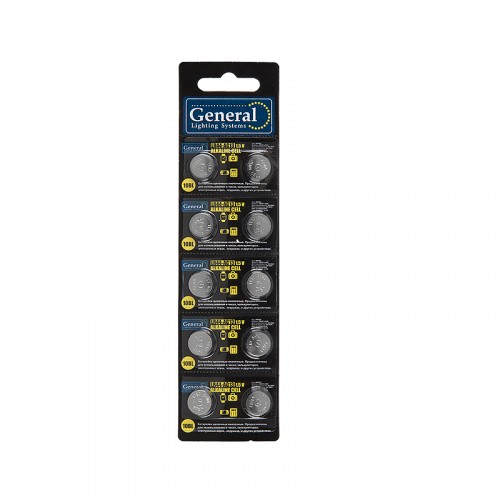 GBAT-LR44 (AG13)   кнопочная щелочная 10pcs/card (10/200/4000) RSP