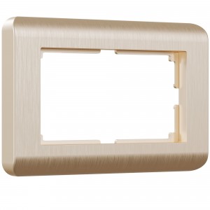WERKEL Stream WL12-Frame-01-DBL  / Рамка для двойной розетки (Шампань) a041873 W0082111