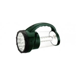 Космос фонарь кемпинговый 2008L-LED (акк.4V 2ah) 19св/д+24св/д (350 Lm() зеленый/пластик 220V