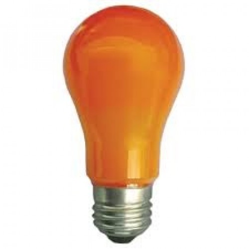 Ecola classic   LED color  8,0W A55 220V E27 Orange Оранжевая 360° (композит) 108x55