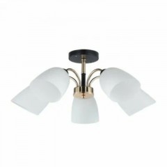 Люстра в стиле модерн 12222/5BK+FGD WT ЭкономСвет RSP