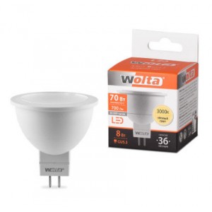 Лампа LED WOLTA 25YMR16-220-8GU5.3 RSP