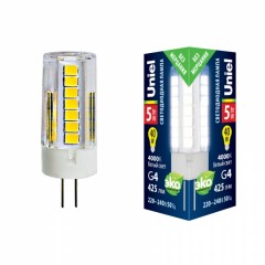 LED-JC-220/5W/4000K/G4/CL GLZ09TR Лампа светодиодная