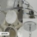 Светильник подвесной SAPFIR SPFD-43439 SHELL ХРОМ/CHROME D600/H1500/5/E27/60W без ламп CEDAR