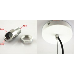 Соединитель М10/хром для провода и тросика, SPFR9811