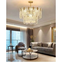Светильник ElegantLight DZN-1-5-13 GOLD BRONZE / ЗОЛОТАЯ БРОНЗА D600+400/H370/9/E14/60W PODI