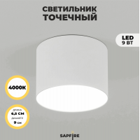Светильник RG-TD0901W БЕЛЫЙ D90/H65/1/LED/9W/4000K
