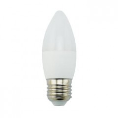 Лампа Ecola candle   LED Premium  9,0W 220V E27 2700K свеча (композит) 100x37