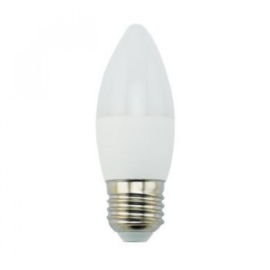 Лампа Ecola candle   LED Premium  9,0W 220V E27 2700K свеча (композит) 100x37