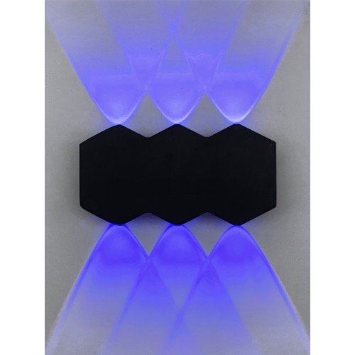 Светильник Elegant SPF-9895 BLACK/ЧЕРНЫЙ 6/LED/6W синий цвет свечения 160*80*35 mm WALL SPF09