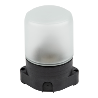 WL-K01R 60W-E27 IP65 BLACK Светильник влагозащищенный под лампу Е27. для бань и саун. до +125С. 