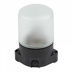 WL-K01R 60W-E27 IP65 BLACK Светильник влагозащищенный под лампу Е27. для бань и саун. до +125С. 