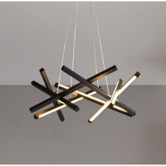 Светильник DZN2-2-55 D650*350/H1200/8/LED/65W/4500K Brush