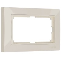 WERKEL Snabb basic WL03-Frame-01-DBL-ivory/Рамка для двойной розетки (слоновая кость, basic) a040199 W0082003