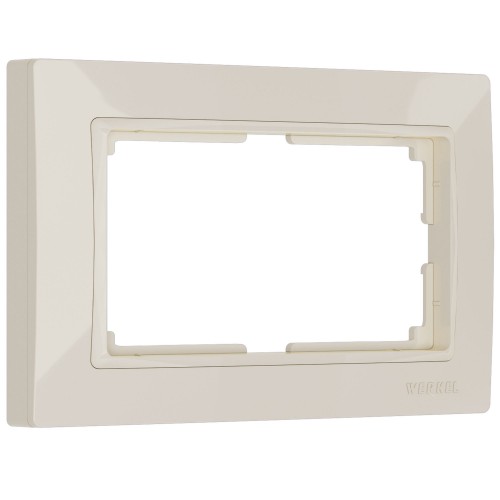 WERKEL Snabb basic WL03-Frame-01-DBL-ivory/Рамка для двойной розетки (слоновая кость, basic) a040199 W0082003