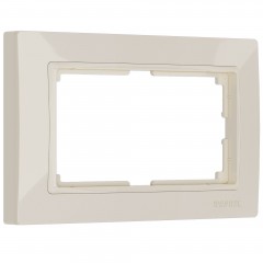 WERKEL Snabb basic WL03-Frame-01-DBL-ivory/Рамка для двойной розетки (слоновая кость, basic) a040199 W0082003