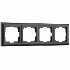 WERKEL Fiore WL14-Frame-04/ Рамка на 4 поста (черный матовый) a038844 W0042208