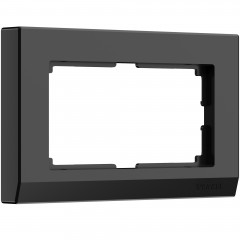 WERKEL Stark WL04-Frame-01-DBL-black / Рамка для двойной розетки (черный) a040285 W0081808