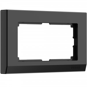 WERKEL Stark WL04-Frame-01-DBL-black / Рамка для двойной розетки (черный) a040285 W0081808