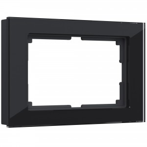 WERKEL Favorit WL01-Frame-01-DBL / Рамка для двойной розетки (черный) a040287 W0081108