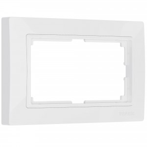 WERKEL Snabb basic WL03-Frame-01-DBL-white/Рамка для двойной розетки (белый, basic) a040200 W0082001