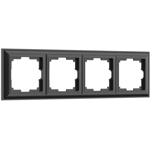 WERKEL Fiore WL14-Frame-04/ Рамка на 4 поста (черный матовый) a038844 W0042208
