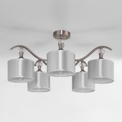 Светильник EUROSVET 60080/5 сатин-никель